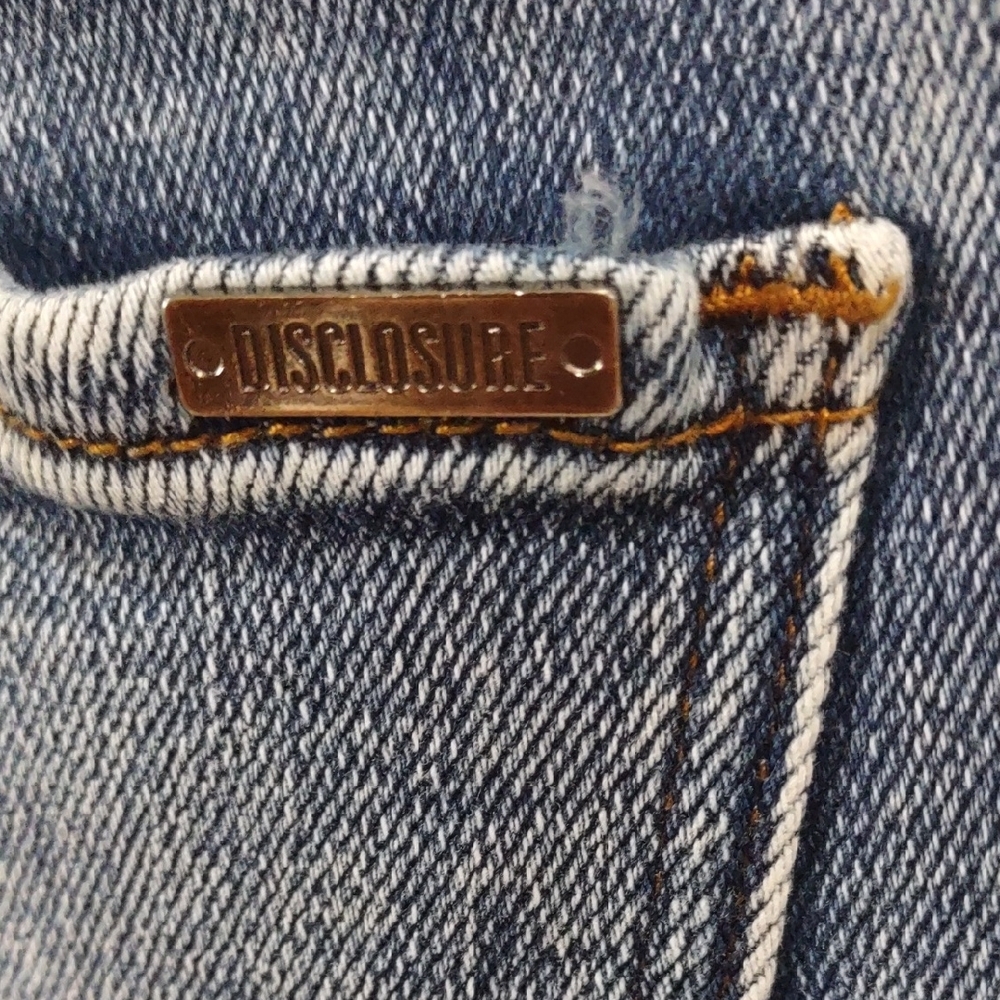 DISCLOSURE Blue Flare Wide Leg Jeans - Picture 5 of 16
